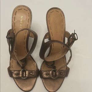 Nine West Bronze Sandals